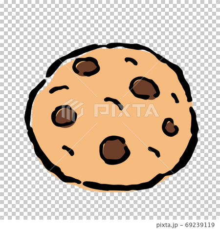 Illustration Of Chocolate Chip Cookieのイラスト素材