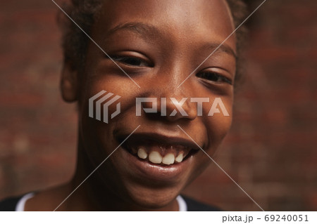 Handsome Black Boy Smiling Handsome Black Boy Smiling 69240051