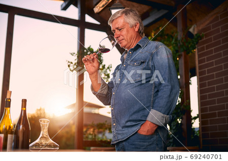 Amazing smell of the wine just front the winery 69240701