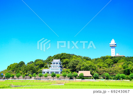 尾張旭市、田園地帯の風景 尾張旭市、田園地帯の風景 69243067
