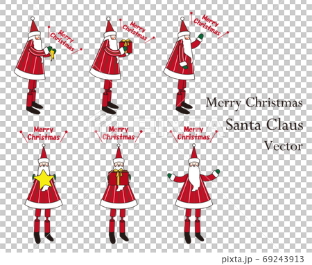 Santa Claus tin toy illustration vector Santa Claus tin toy illustration vector 69243913