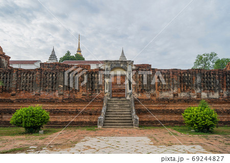 Old ruins of a temple in Phra Nakhon Si Ayutthaya province near Old ruins of a temple in Phra Nakhon Si Ayutthaya province near 69244827