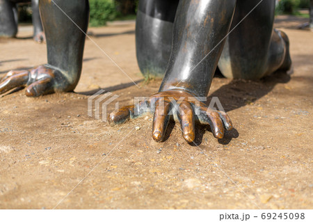 Statue The Crawling Baby, Kinky weird art in Prague 69245098
