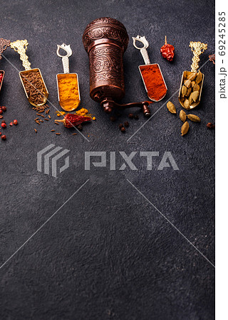 Different Asian or Indian spices 69245285