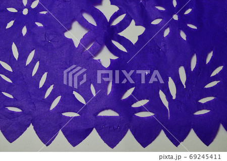 メキシコの切り絵 パペル・ピカード Papel Picado メキシコの切り絵 パペル・ピカード Papel Picado 69245411