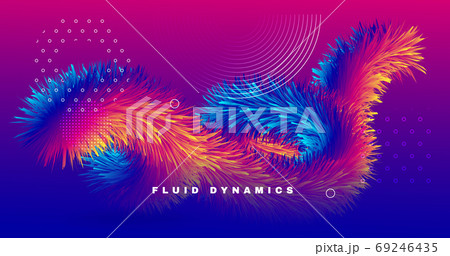 Fluid Abstract. Neon Dynamic Pattern. Liquid Fluid Abstract. Neon Dynamic Pattern. Liquid 69246435