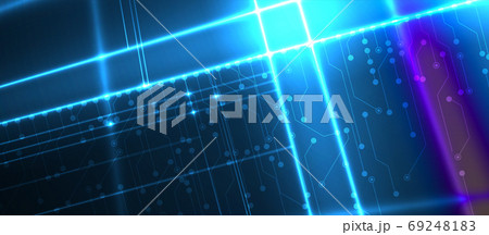 Quantum processing. Deep learning artificial intelligence. Futur 69248183