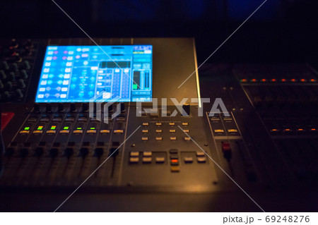 Workplace of sound engineer. Workplace of sound engineer. 69248276