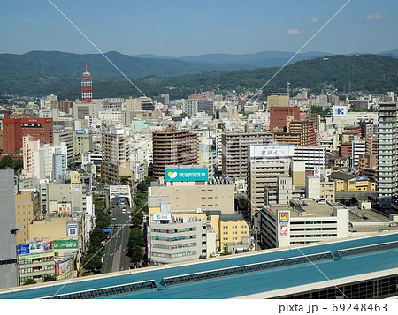 盛岡の風景　マリオス展望台からの盛岡中心市街地 69248463