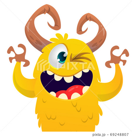 Funny cartoon monster. Vector Halloween Funny cartoon monster. Vector Halloween 69248807
