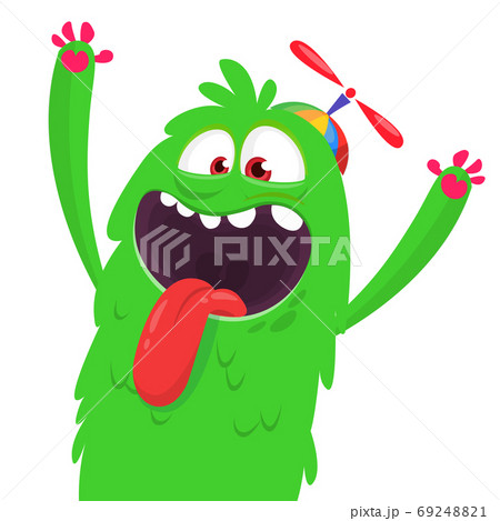 Funny cartoon monster. Vector Halloween Funny cartoon monster. Vector Halloween 69248821