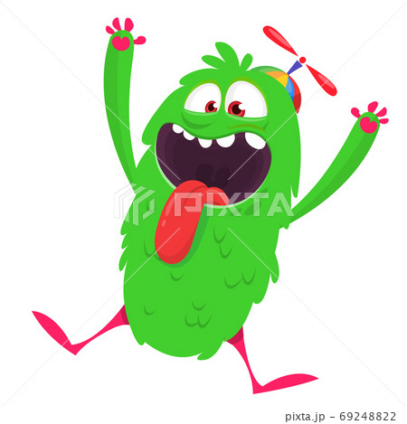 Funny cartoon monster. Vector Halloween 69248822