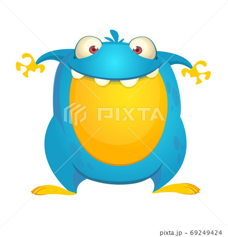 Funny cartoon monster. Vector Halloween Funny cartoon monster. Vector Halloween 69249424