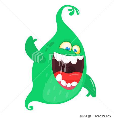 Funny cartoon ghost. Vector Halloween Funny cartoon ghost. Vector Halloween 69249425
