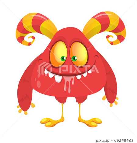 Funny cartoon monster. Vector Halloween 69249433