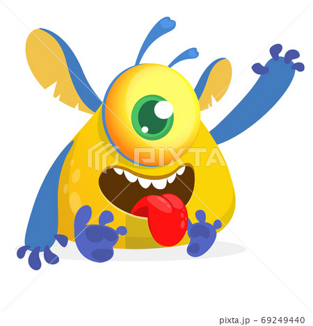 Funny cartoon monster. Vector Halloween Funny cartoon monster. Vector Halloween 69249440