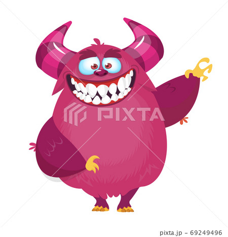 Funny cartoon monster. Vector Halloween Funny cartoon monster. Vector Halloween 69249496