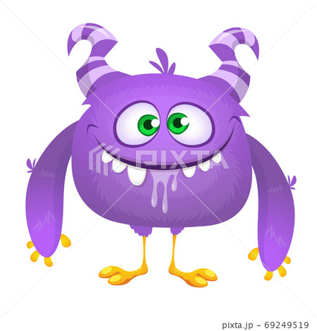 Funny cartoon monster. Vector Halloween Funny cartoon monster. Vector Halloween 69249519