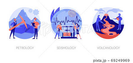 Geology science abstract concept vector illustrations. 69249969