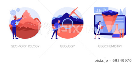 Earth science abstract concept vector illustrations. 69249970