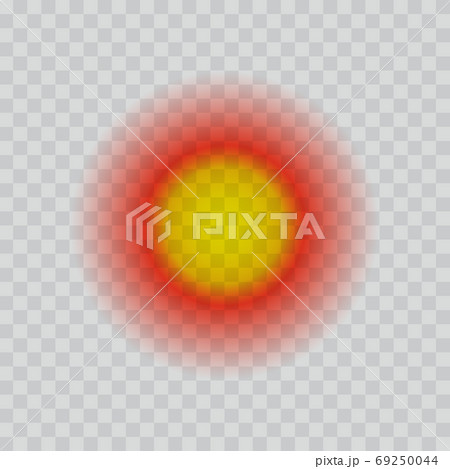 Spot pain icon realisttic vector illustration isolated on transparent background 69250044