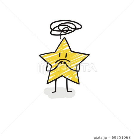 Funny star with tangle. 69251068