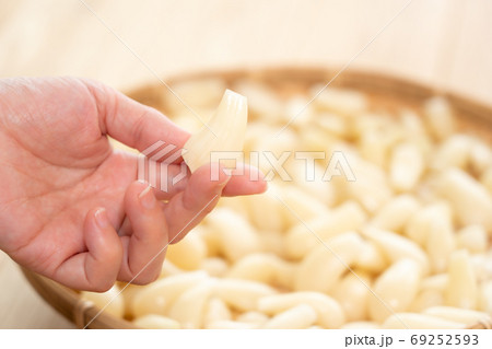 らっきょう らくだ (6月) 手に持つ女性 らっきょう らくだ (6月) 手に持つ女性 69252593