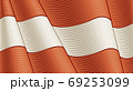 Vintage Flag Of Austria. Close-up Background. Vector illustration in retro woodcut style 69253099