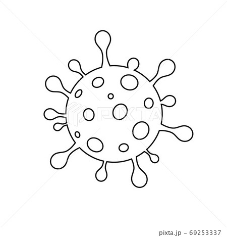Coronavirus bacterium outline vector icon isolated on white background. Coronavirus 2019-ncov line icon for web, mobile apps, ui design and print products. Symptoms and prevention of coronavirus Coronavirus bacterium outline vector icon isolated on white background. Coronavirus 2019-ncov line icon for web, mobile apps, ui design and print products. Symptoms and prevention of coronavirus 69253337