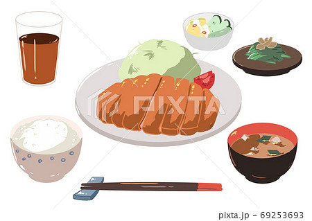 トンカツ定食(線無し) 69253693