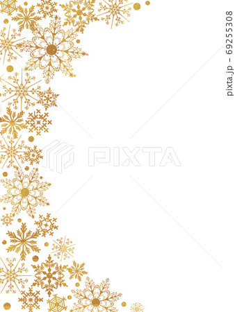 クリスマス 金テクスチャ背景のイラスト素材