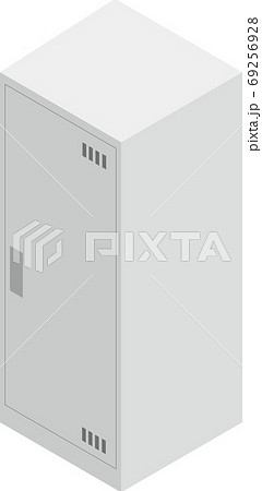 教室にある掃除ロッカーのイラスト素材