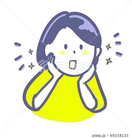 調子がよくてピカピカの女性　2色 69258135