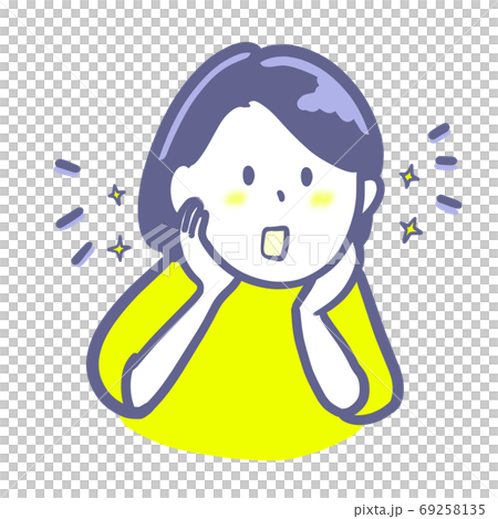 調子がよくてピカピカの女性　2色 69258135