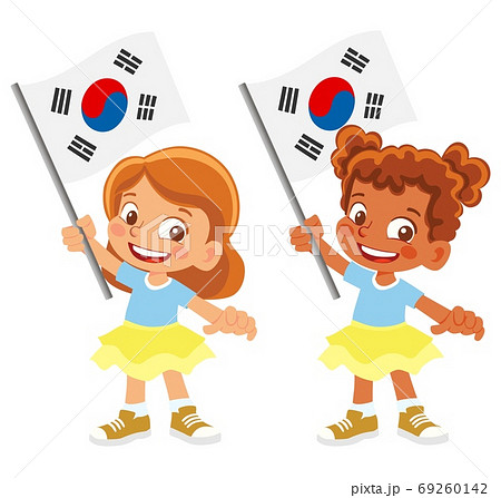 south korea children clipart