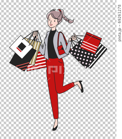 Image of a woman shopping on Black Friday 69261278