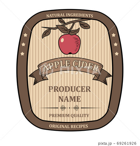 label for Apple Cider template retro vector isolated label for Apple Cider template retro vector isolated 69261926