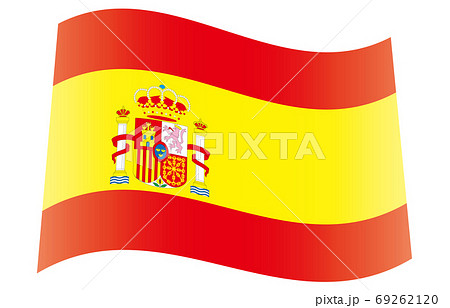 新世界の国旗2：3Verグラデーション波形　スペイン