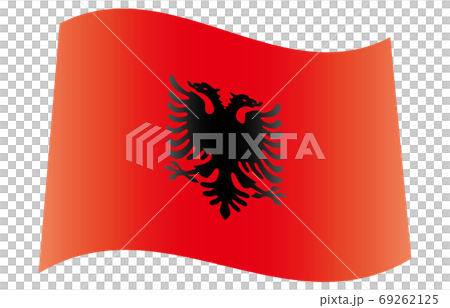 New World Flag 2:3Ver gradation waveform Albania 69262125