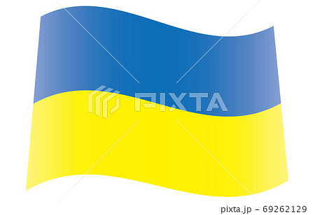 新世界の国旗2：3Verグラデーション波形　ウクライナ