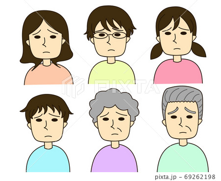 困り顔の家族 69262198