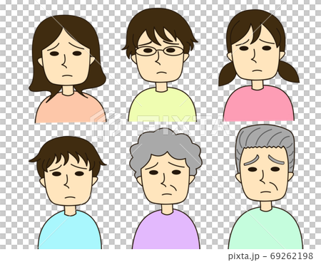 困り顔の家族 69262198