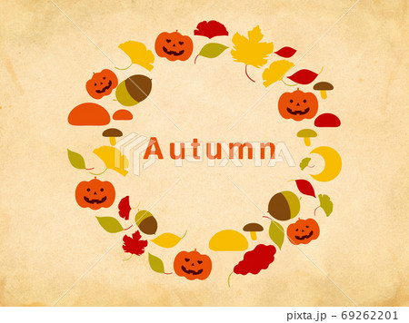 秋の植物フレーム_複数バリエーション有 69262201