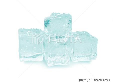 Ice on a white background an isolated on white background 69263294