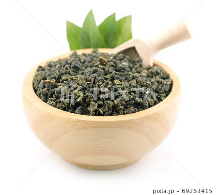 Oolong Tea on a white background an isolated on white background Oolong Tea on a white background an isolated on white background 69263415