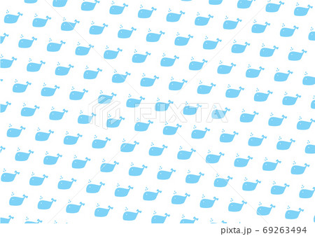 Seamless sea cute pattern with whale, summer pattern vector Seamless sea cute pattern with whale, summer pattern vector 69263494