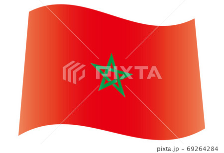 新世界の国旗2:3Verグラデーション波形 モロッコ 新世界の国旗2:3Verグラデーション波形 モロッコ 69264284