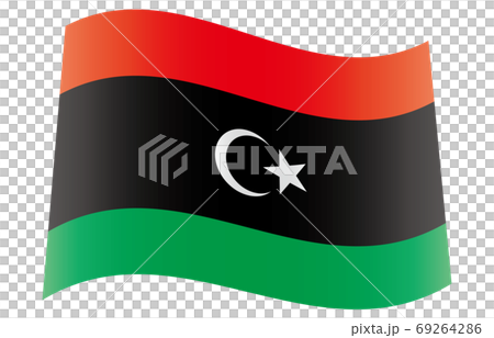 New World Flag 2:3Ver gradation waveform Libya New World Flag 2:3Ver gradation waveform Libya 69264286