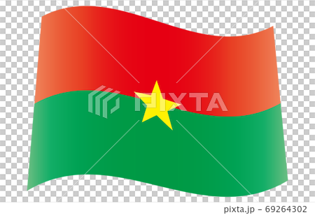 New World Flag 2:3Ver gradation waveform Burkina Faso 69264302