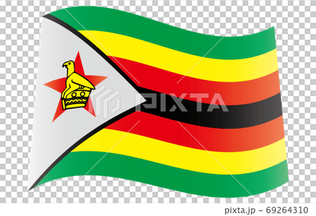 新世界の国旗2:3Verグラデーション波形 ジンバブエ 新世界の国旗2:3Verグラデーション波形 ジンバブエ 69264310